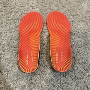 Superfeet Fleet Feet Insoles Size B Orange Support‎ Inserts Shoes Orthotic Pair